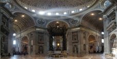圣教梵蒂冈圣彼得大教堂内景