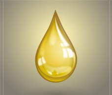 psd素材金色橄榄油滴矢量素材
