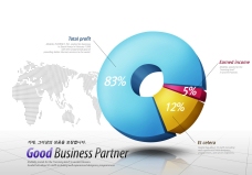 商业图表商业数据统计图表psd分层模板