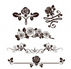 潮流素材欧式玫瑰花装饰素材