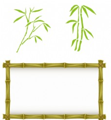 竹框素材 竹子