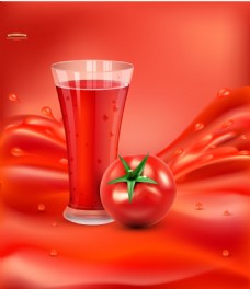 西红柿和果汁