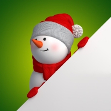 3D设计3D圣诞小雪人设计