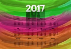 丰富多彩的2017年日历