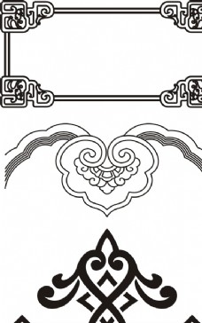 欧式花纹背景古典花纹边框复古花纹