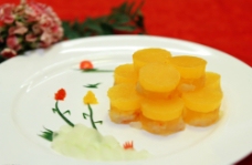 摆盘美食荷香豌豆黄图片