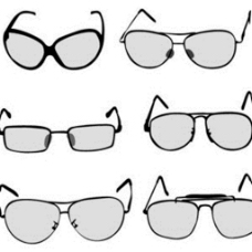 一包各种简单的矢量眼镜插图