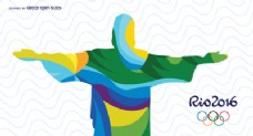 里约奥运会的基督像抽象设计