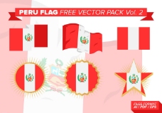 白领秘鲁国旗免费矢量包卷2