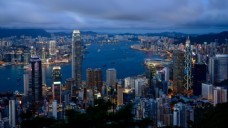 璀璨的香港夜景