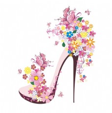 花朵与鞋子