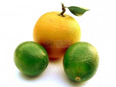 绿色和橙色的柠檬