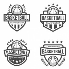 现代篮球logo模板