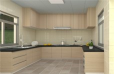 橱房厨房橱柜3D模型设计