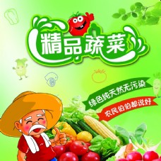 精品蔬菜宣传板