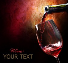 红酒广告素材图片