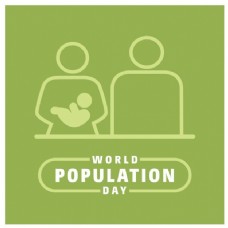 地球日世界人口日平面设计