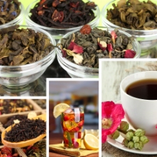 茶与咖啡咖啡与茶叶图片
