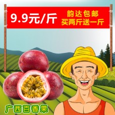 广西百香果热带水果促销直通车图