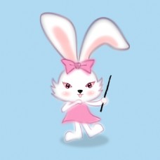 兔子吉祥物插画素材