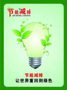 绿色环保节能减排标语保护环境绿色