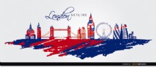 伦敦天际画旗