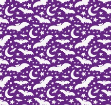 白色紫色万圣节图案