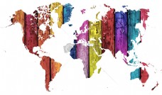 彩色的世界地图