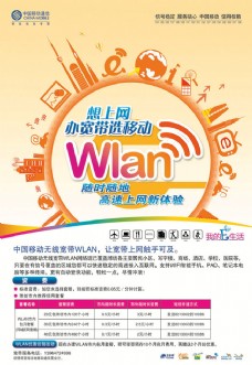 移动通信Wlan网络广告PSD素材