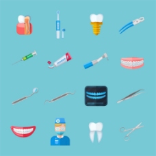 牙科元素图案设计图片