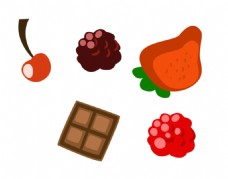樱桃 草莓 巧克力