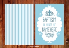 第一男孩带baptisim卡