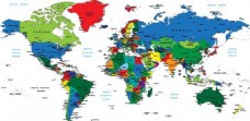 @世界彩色世界地图图片1
