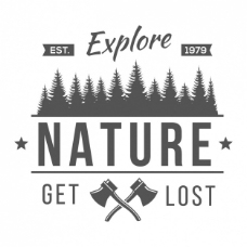 自然logo模板
