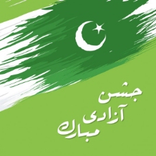 摘要巴基斯坦日的绿色背景