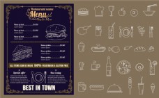 餐厅饮菜单图标图片