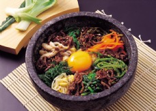 韩国菜石锅拌饭图片