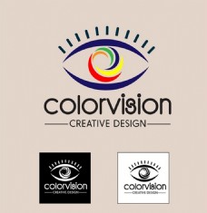 抽象设计颜色视觉设计理念说明抽象的眼睛自由向量