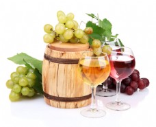 葡萄酒红酒与葡萄图片