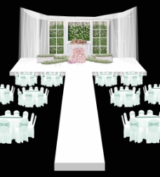欧式小清新婚礼主舞台设计