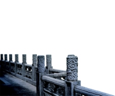 中式柱中式复古桥柱