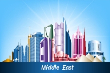 彩色沙特阿拉伯王国建筑图片