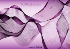 紫色抽象矢量波背景