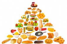 果蔬干果面包蔬菜水果金字塔图片