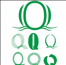 Q字标志设计