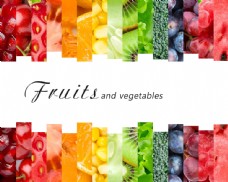新鲜水果蔬菜纹理背景图片