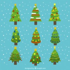 装饰圣诞树的几何设计