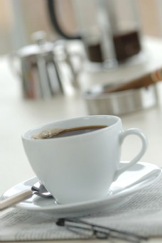 咖啡杯咖啡与咖啡书籍图片