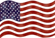 飘扬的美国国旗