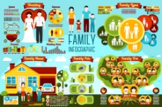 家庭生活生活家庭人物图标模板下载